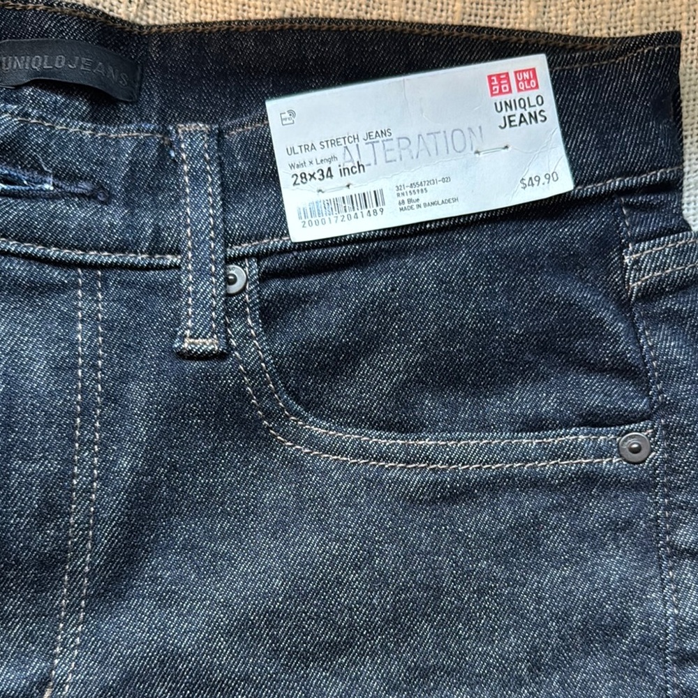 Uniqlo Blue Skinny Jeans Classic Denim